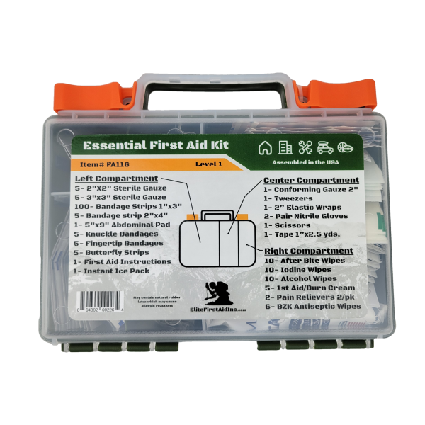 Essential First Aid Kit Level 1 FA116 Elite Kits