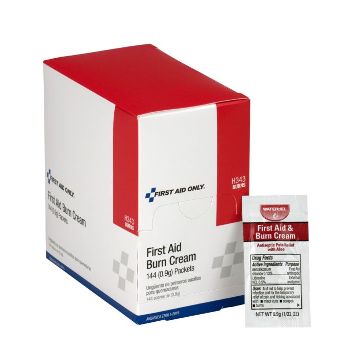 First Aid Burn Cream - Box of 144 - H343 Elite Kits - US Made