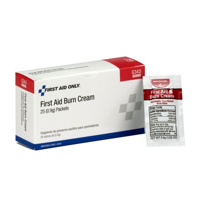 First Aid Burn Cream - Box of 25 - G343 Elite Kits - US Made