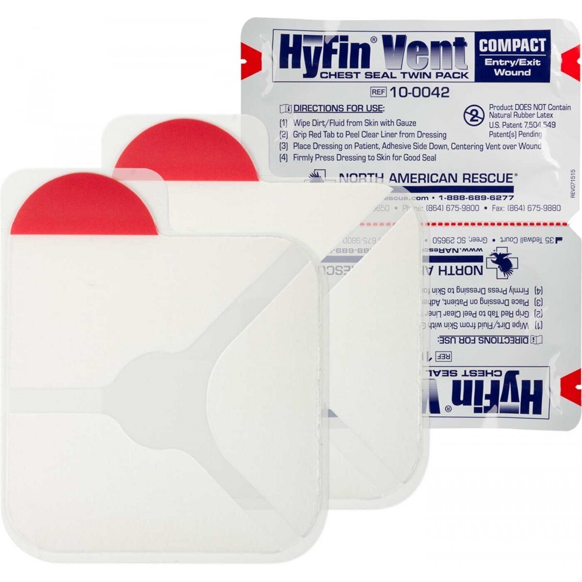 HyFin Vent Chest Seal Compact - Twin Pack - 623-1 Elite First Aid Kits