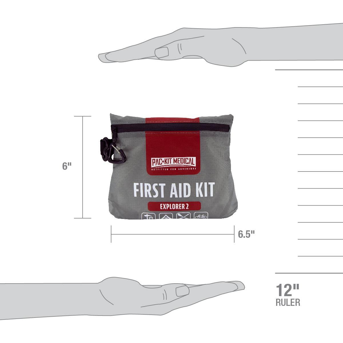 Medium Explorer Watertight First Aid Kit 76 Pieces - Kits 96009 Elite