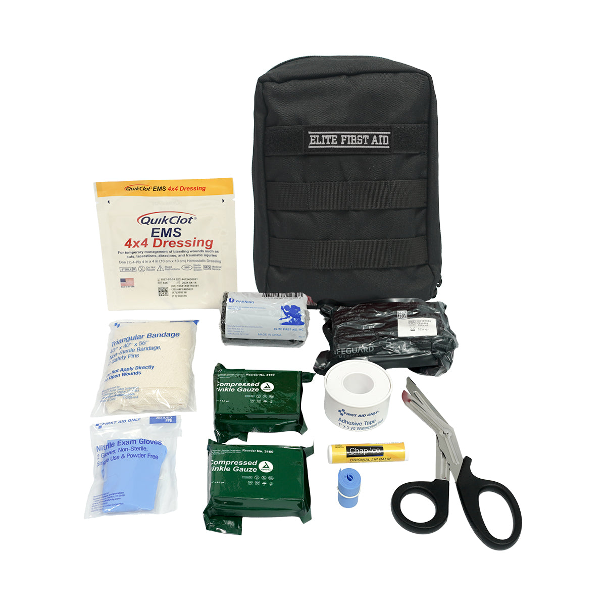 Military IFAK - Advanced - Contents Only / N/A - FA187C-1 Elite First Aid Kits