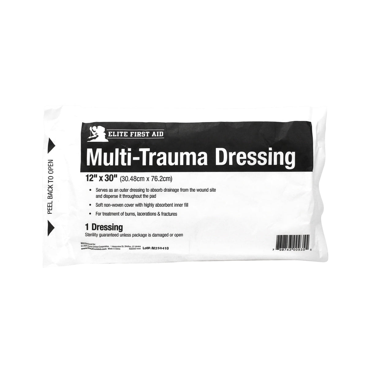 Multi Trauma Dressing 12’’x30’’ - 551 Elite First Aid Kits