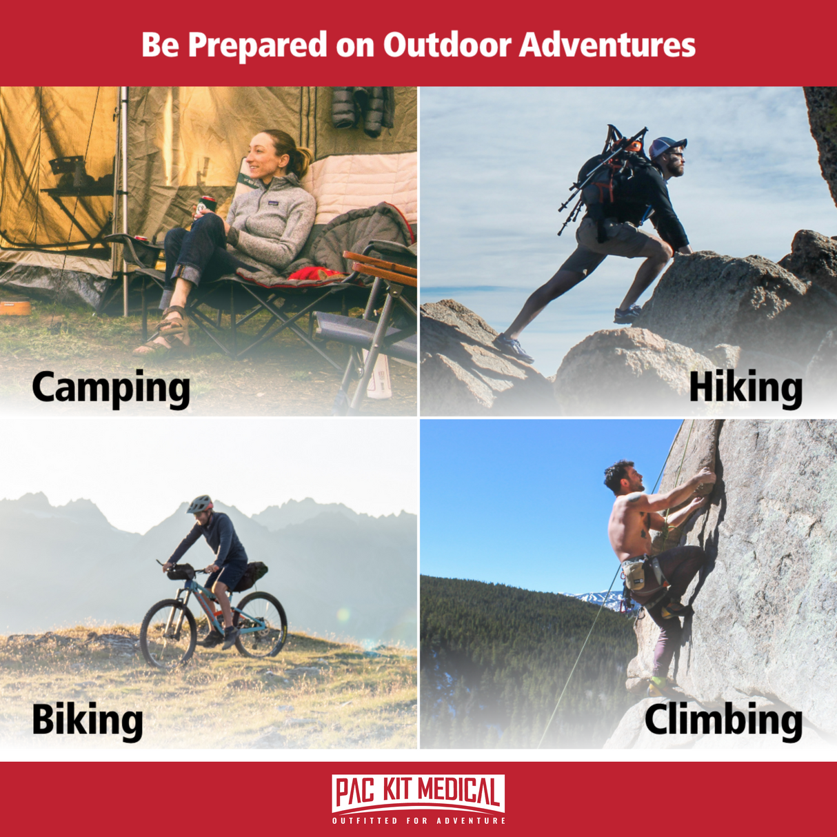 Pac-Kit 87 Piece Grab & Go Adventure First Aid Kit - Kits 96086 Elite