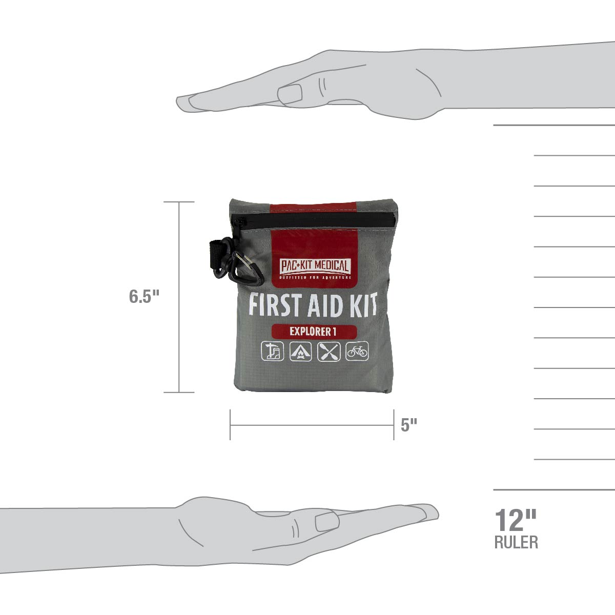 Small Explorer Watertight First Aid Kit 67 Pieces - Kits 96008 Elite