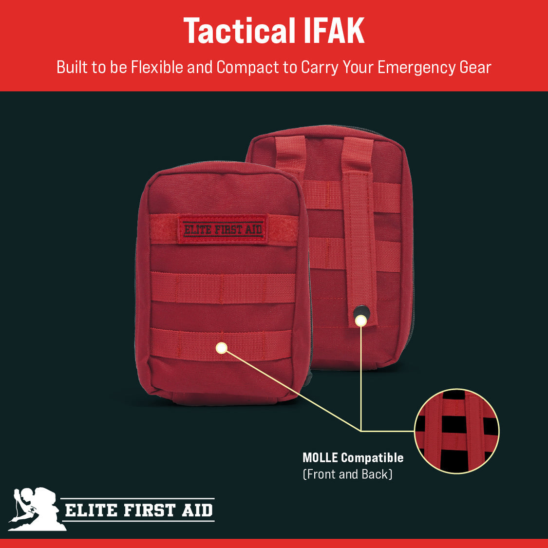 Tactical IFAK - SEAL - Elite First Aid Kits - US Made