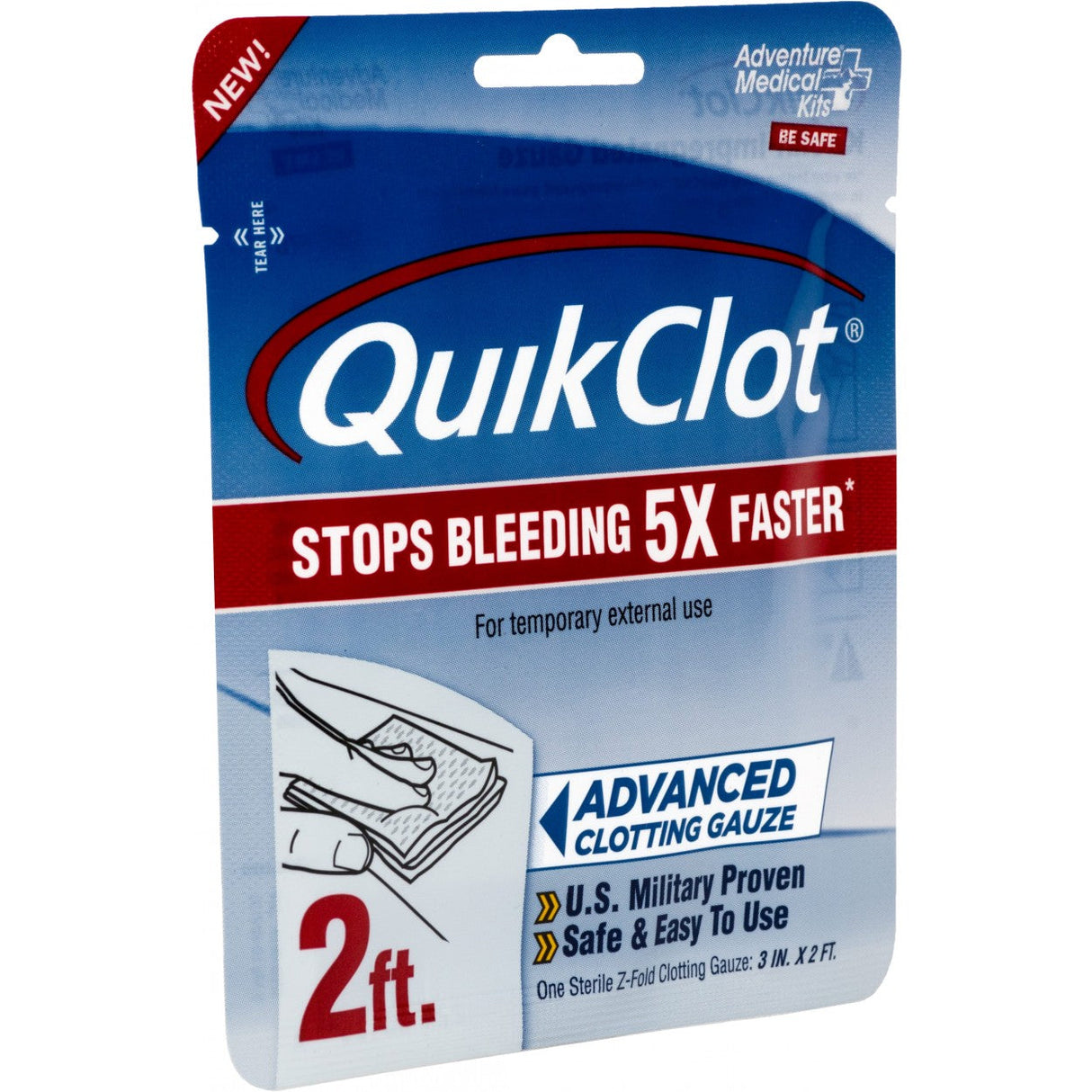 Adventure Medical Kits QuikClot Gauze 3’’ x 2’ 413 Elite First Aid