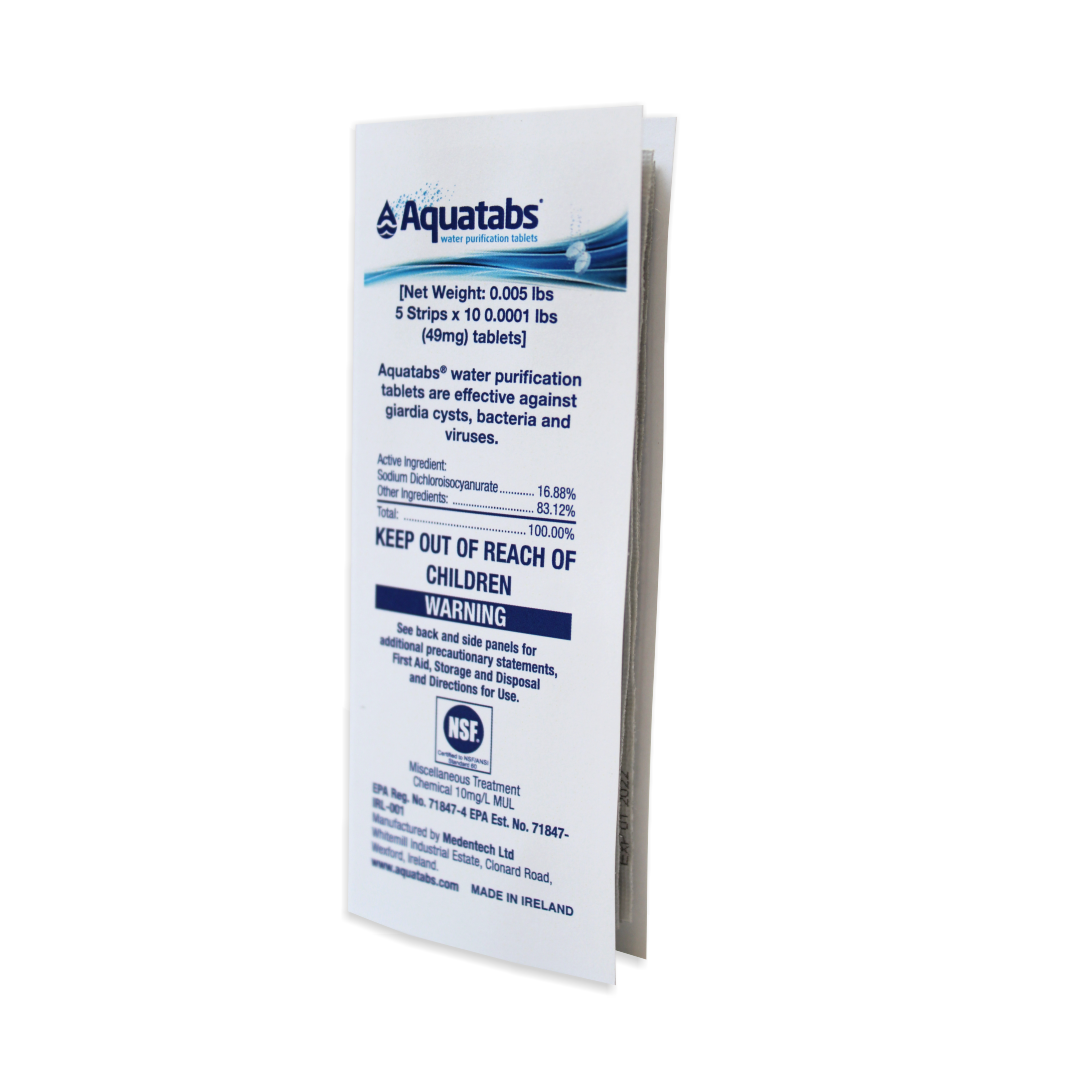 Aquatabs pack of 50 850 Elite First Aid Kits US Made