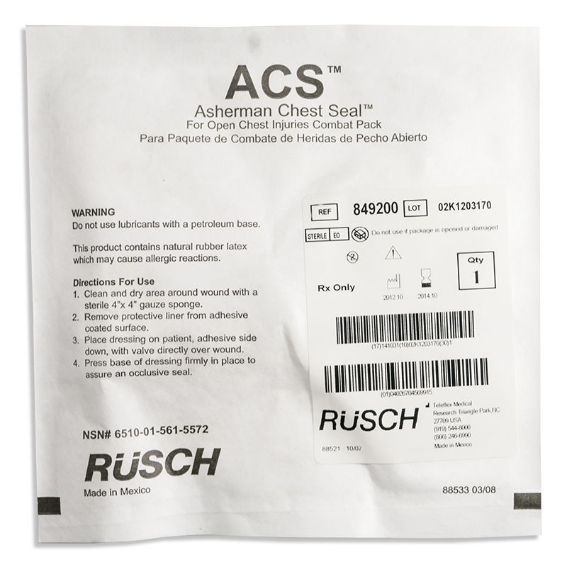 Asherman Chest Seal 620 Elite First Aid Kits US Made