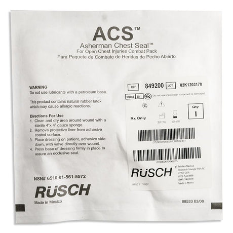 Asherman Chest Seal 620 Elite First Aid Kits US Made