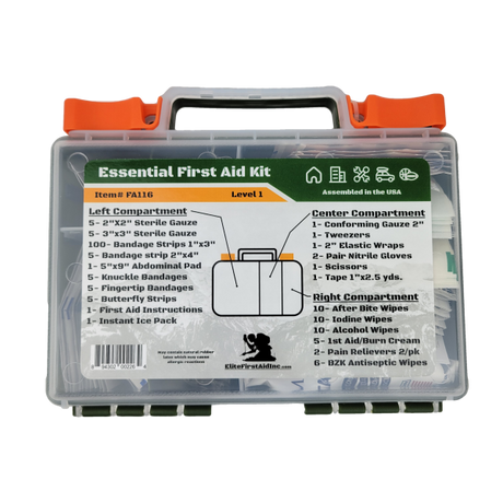 Essential First Aid Kit Level 1 FA116 Elite Kits