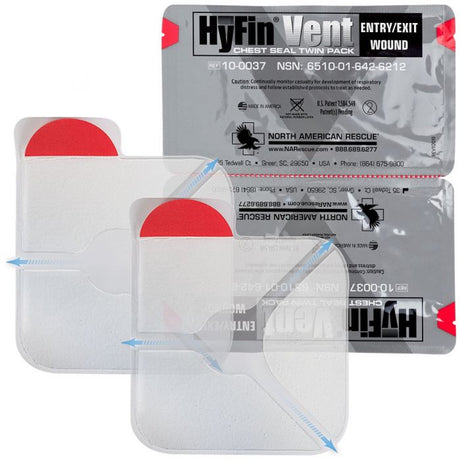 HyFin Vent Chest Seal Twin Pack 623 Elite First Aid Kits