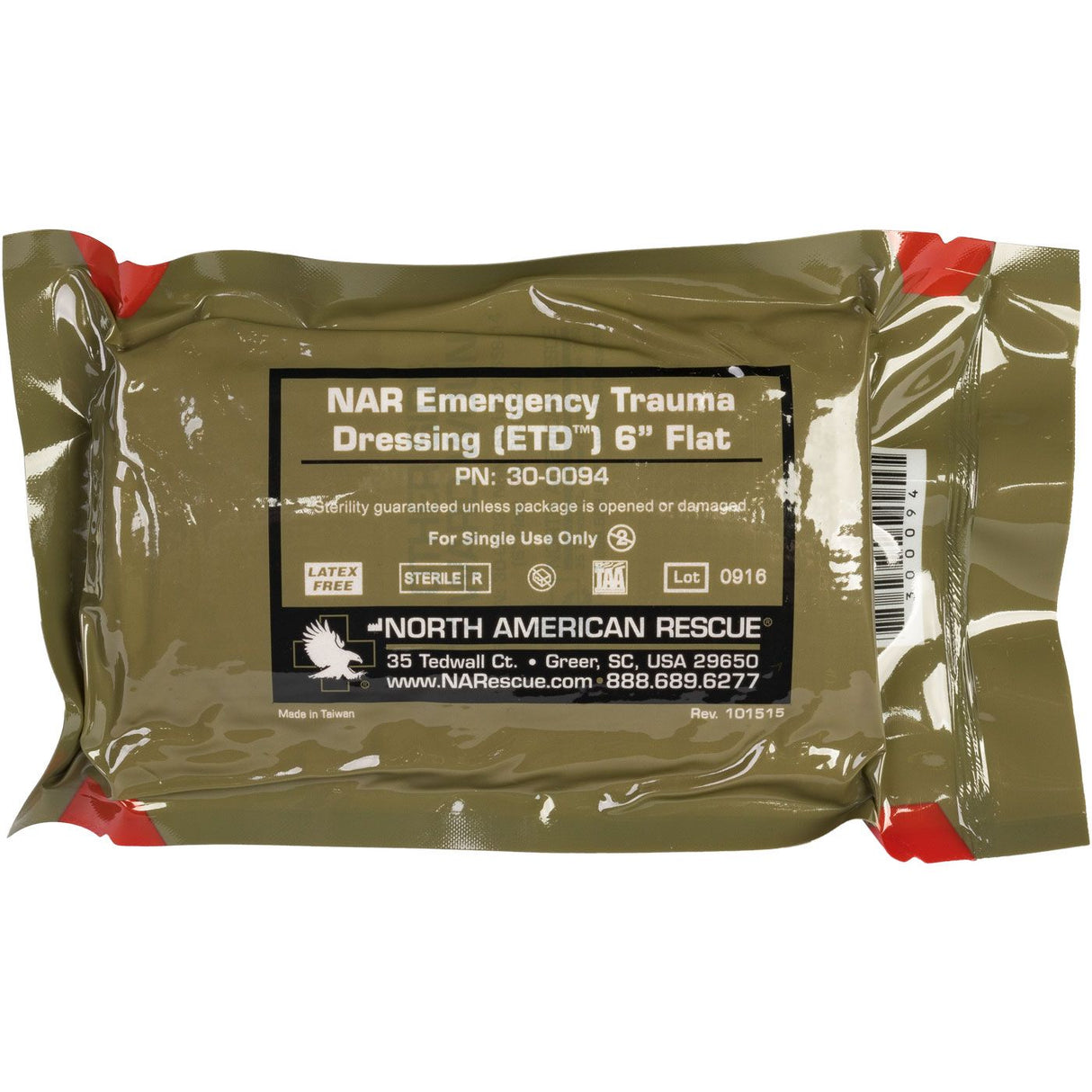 NAR Emergency Trauma Dressing (ETD) 6’’ Flat 4022 Elite First Aid Kits