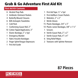 Pac Kit 87 Piece Grab & Go Adventure First Aid Kits 96086 Elite