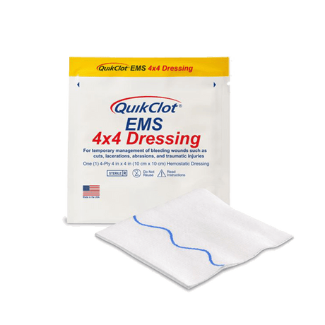 QuikClot EMS 4’’ X Dressing 410 Elite First Aid Kits