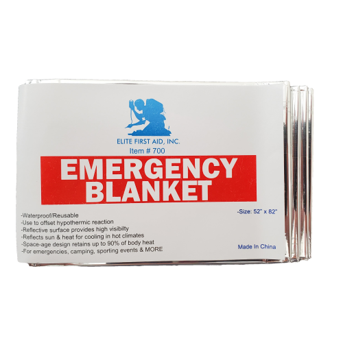 Silver Emergency Blanket 700 Elite First Aid Kits US Made