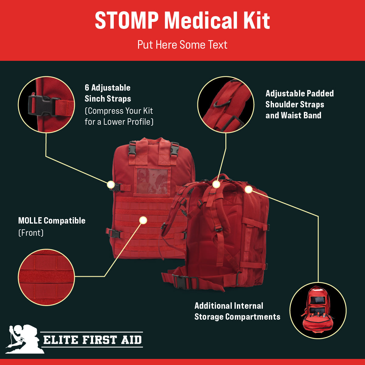 STOMP Medical Kit Advanced Elite First Aid Kits