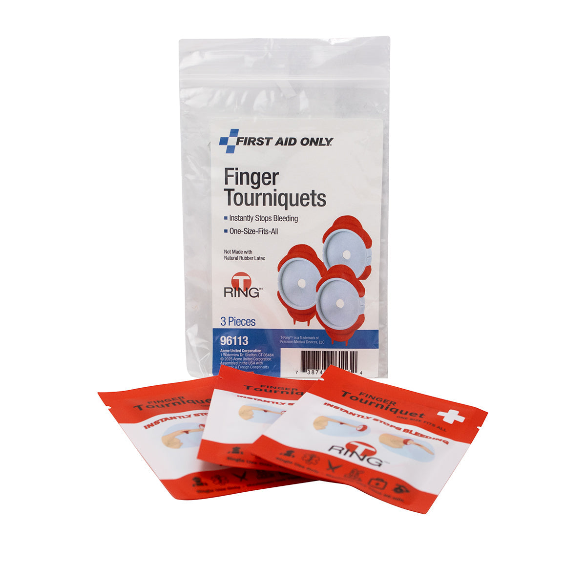 T Ring Finger Tourniquets 3 Pack - 96113 Elite First Aid Kits