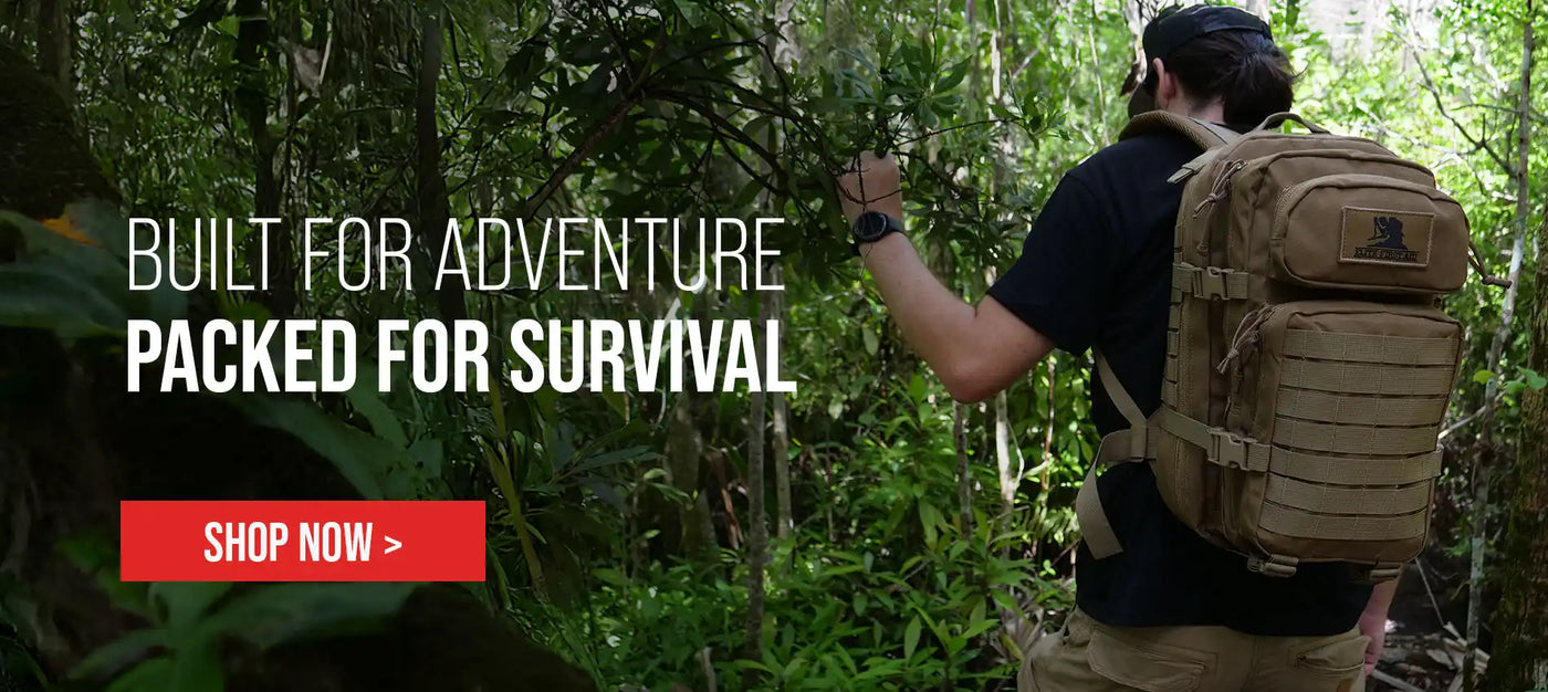 Tactical backpack suitable for adventure and survival.