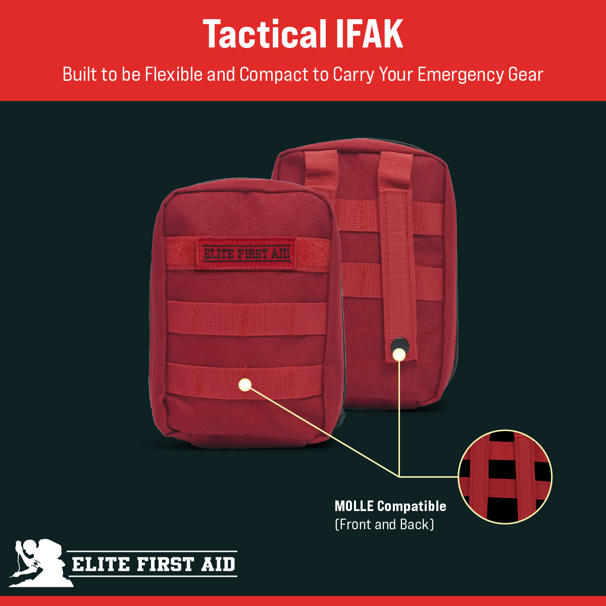 Tactical IFAK Advanced Elite First Aid Kits US Made