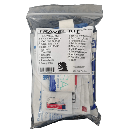 Travel First Aid Kit FA129 Elite Kits US Made