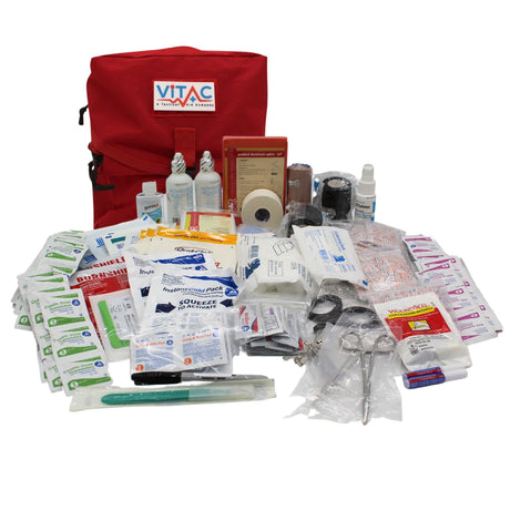 ViTac Advanced Home First Aid Kit Red VT351R Elite Kits