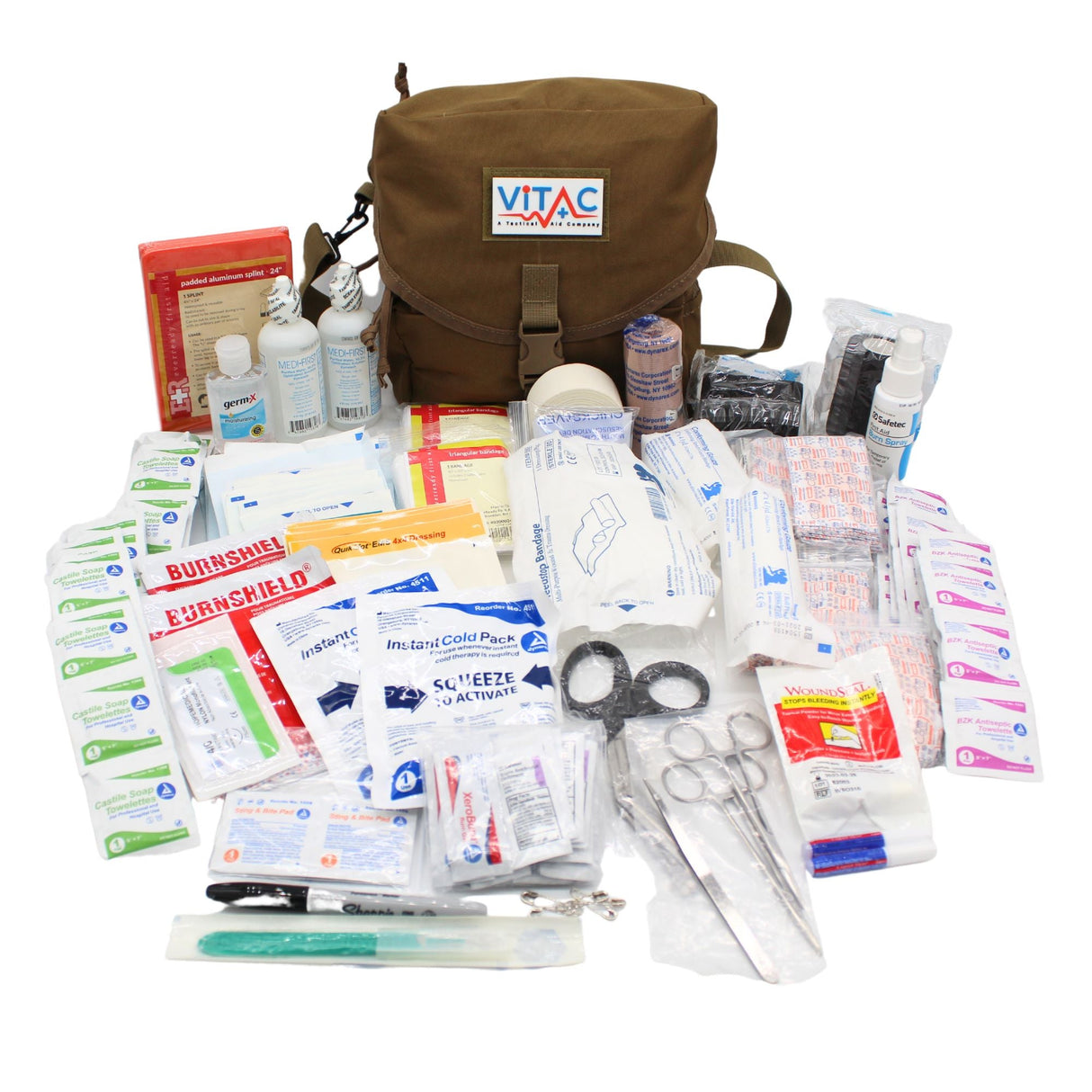 ViTac Advanced Home First Aid Kit Tan VT351T Elite Kits