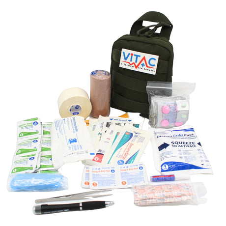 ViTac Basic Vehicle First Aid Kit OD VT431G Elite Kits
