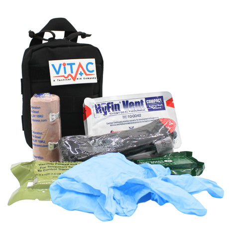 ViTac Everyday Carry EDC Black VT111B Elite First Aid Kits US Made