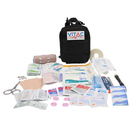 ViTac Lite Adventurer Black VT221B Elite First Aid Kits US Made