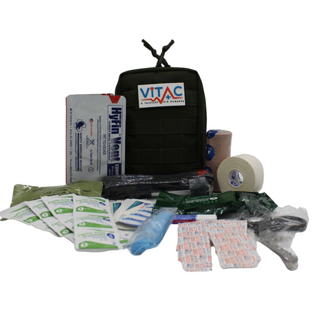 ViTac Range Essentials Black VT121B Elite First Aid Kits US Made
