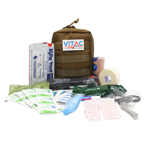 ViTac Range Essentials Tan VT121T Elite First Aid Kits US Made